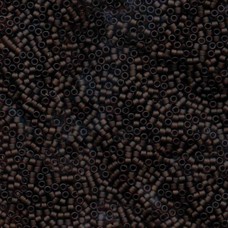 11/0 Delica Seed Beads - Matte Transparent Root Beer - 100gm