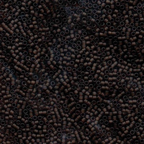 11/0 Delica Seed Beads - Matte Transparent Root Beer - 100gm 11/0 Delica Seed Beads - Matte Transparent Root Beer - 100gm