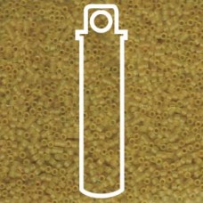 11/0 Delica Seed Beads - Dyed Matte Transparent Pale Yellow - 7.2gm