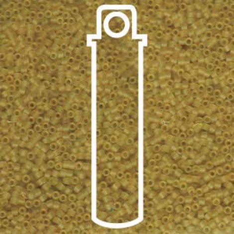 11/0 Delica Seed Beads - Dyed Matte Transparent Pale Yellow - 7.2gm 11/0 Delica Seed Beads - Dyed Matte Transparent Pale Yellow - 7.2gm
