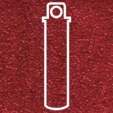 11/0 Delica Seed Beads - Dyed Matte Transparent Red - 7.6gm