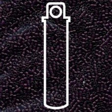 11/0 Delica Seed Beads - Dyed Matte Transp Dark Purple - 7.2gm