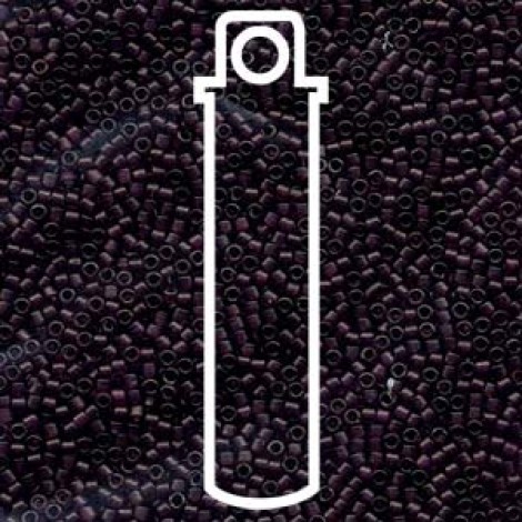 11/0 Delica Seed Beads - Dyed Matte Transp Dark Purple - 7.2gm 11/0 Delica Seed Beads - Dyed Matte Transp Dark Purple - 7.2gm