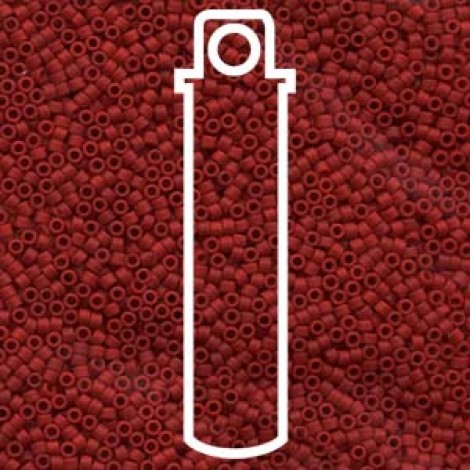 11/0 Delica Seed Beads - Dyed Matte Opaque Maroon - 7.2gm 11/0 Delica Seed Beads - Dyed Matte Opaque Maroon - 7.2gm