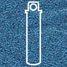 11/0 Miyuki Delica Seed Beads - Dyed Semi Frosted Opaque Capri Blue - 7.2gm