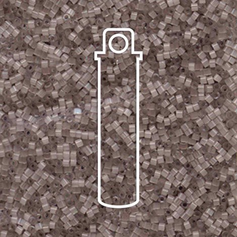 11/0 Miyuki Delica Seed Beads - Taupe Silk Satin - 7.2gm 11/0 Miyuki Delica Seed Beads - Taupe Silk Satin - 7.2gm