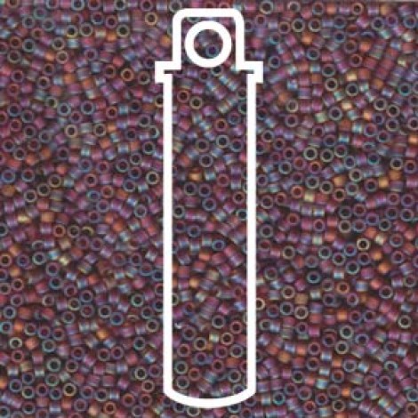 11/0 Miyuki Delica Seed Beads - Matte Light Brown AB - 7.2gm 11/0 Miyuki Delica Seed Beads - Matte Light Brown AB - 7.2gm