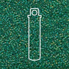 11/0 Delica Seed Beads - Matte Light Green AB - 7.2gm