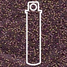 11/0 Delica Beads - Transparent Dark Cranberry AB - 7.2gm