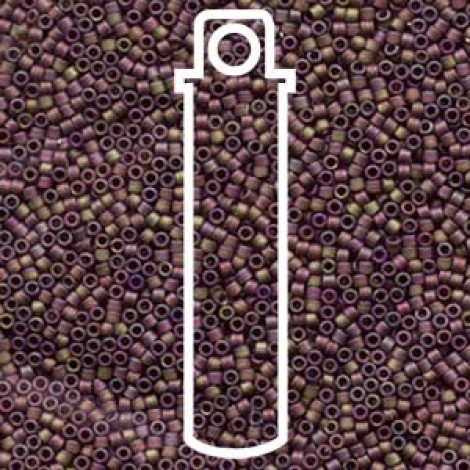 11/0 Delica Beads - Transparent Dark Cranberry AB - 7.2gm