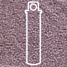 11/0 Miyuki Delica Seed Beads - Matte Opaque Lilac AB - 7.2gm