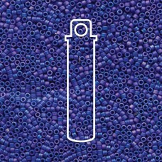 11/0 Delica Beads - Matte Opaque Dark Blue AB - 7.2gm
