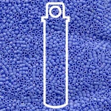 11/0 Miyuki Delica Seed Beads - Matte Opaque Light Blue AB