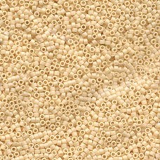 11/0 Miyuki Delica Seed Beads - Matte Opaque Cream AB - 50gm Bulk Pack