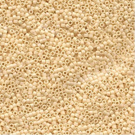 11/0 Miyuki Delica Seed Beads - Matte Opaque Cream AB - 50gm Bulk Pack 11/0 Miyuki Delica Seed Beads - Matte Opaque Cream AB - 50gm Bulk Pack