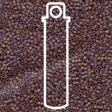 11/0 Delica Seed Beads - Matte Opaque Dark Grey AB