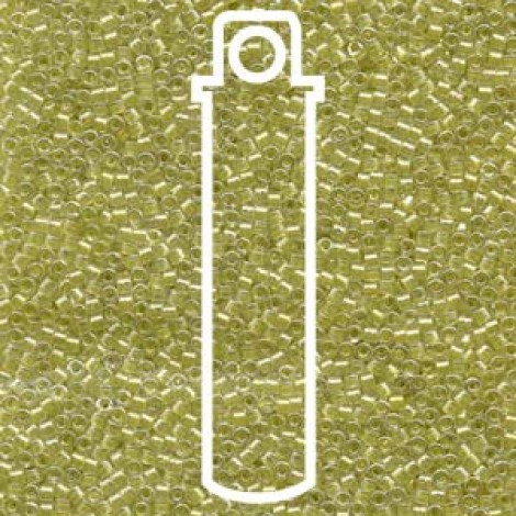 11/0 Delica Beads - Sparkling Light Yellow Lined Crystal - 7.2gm