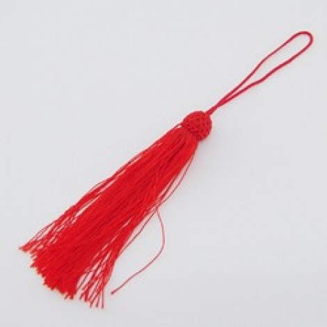 130mm Red Imitation Silk Tassel