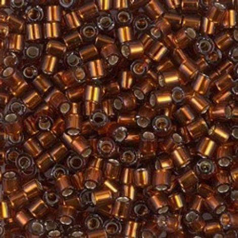 8/0 Miyuki Delicas - Silverlined Dark Topaz - 6.8gm