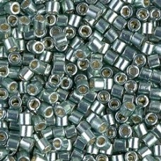 8/0 Miyuki Delicas - Duracoat Galvanized Dark Sea Foam - 6.8gm