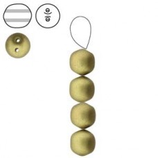 8mm Cz Dobble Beads - Matte Metallic Antq Brass - Pack of 10