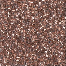 10/0 Miyuki Delica Seed Beads - Copper Lined Crystal - 7.6g