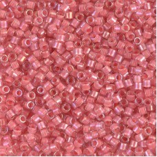 10/0 Miyuki Delica Seed Beads - Coral Lined Crystal Luster - 7.2g