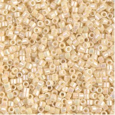 10/0 Miyuki Delica Seed Beads - Opaque Cream AB - 7.2gm