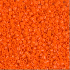 10/0 Miyuki Delica Seed Beads - Opaque Orange - 6.8gm