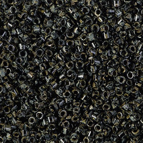 10/0 Miyuki Delica Seed Beads - Picasso Smoky Black Matte - 7.2gm