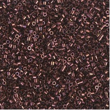 15/0 Delica Seed Beads - Metallic Raspberry - 7gm