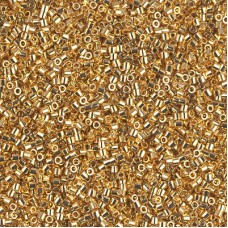 15/0 Delica Seed Beads - 24K Gold Plated