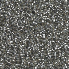 15/0 Delica Seed Beads - Silverlined Grey