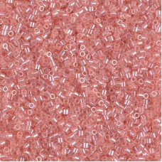 15/0 Delica Seed Beads - Transparent Pink Luster - 7gm