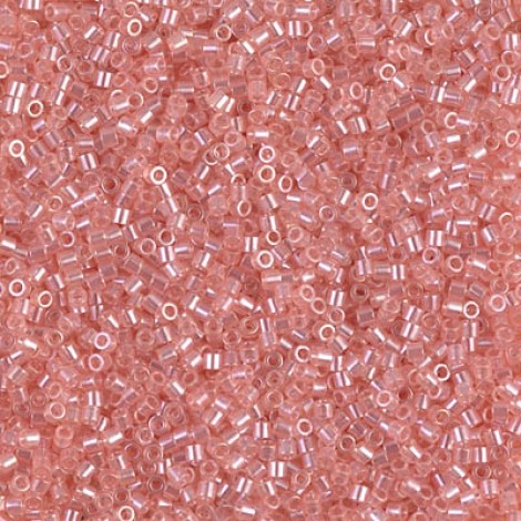 15/0 Delica Seed Beads - Transparent Pink Luster - 7gm 15/0 Delica Seed Beads - Transparent Pink Luster - 7gm