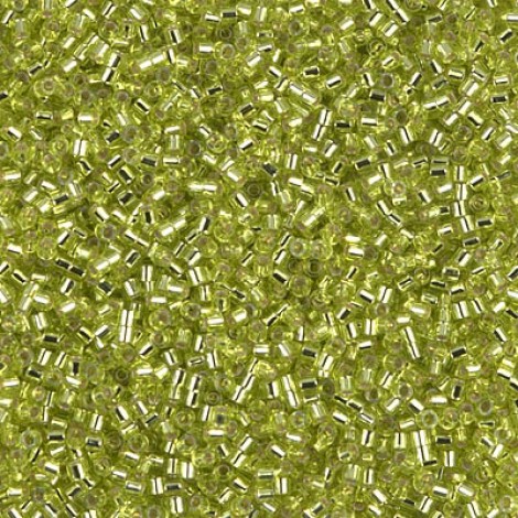 15/0 Delica Seed Beads - Silverlined Chartreuse - 7gm