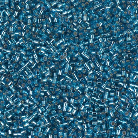 15/0 Delica Seed Beads - Silverlined Aquamarine