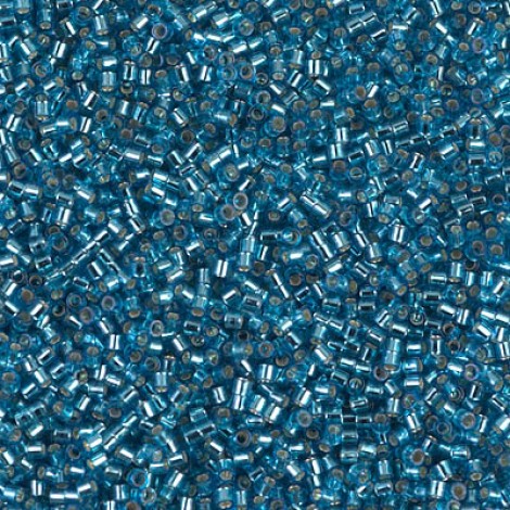 15/0 Delica Seed Beads - Silverlined Aquamarine - 7gm