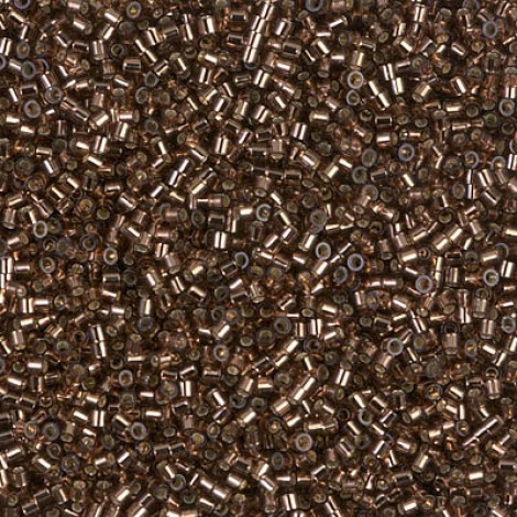 15/0 Delica Seed Beads - Silverlined Brown