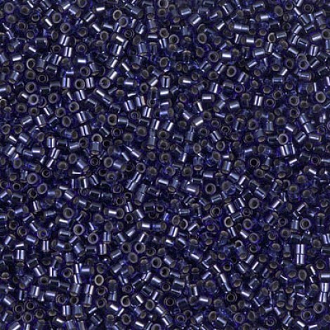 15/0 Delica Seed Beads - Silverlined Montana Sapphire