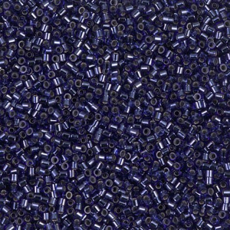 15/0 Delica Seed Beads - Silverlined Montana Sapphire - 7gm 15/0 Delica Seed Beads - Silverlined Montana Sapphire - 7gm