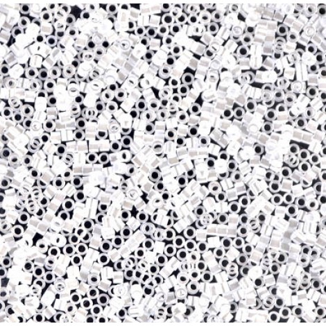 15/0 Delica Seed Beads - White Pearl - 7gm