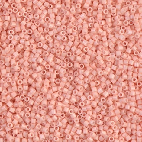 15/0 Delica Seed Beads - Opaque Salmon - 7gm 15/0 Delica Seed Beads - Opaque Salmon - 7gm