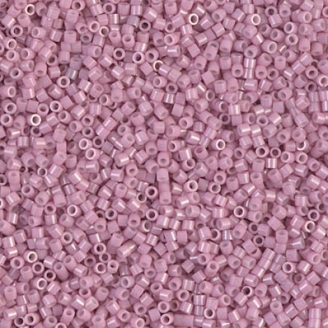 15/0 Delica Seed Beads - Opaque Old Rose Luster