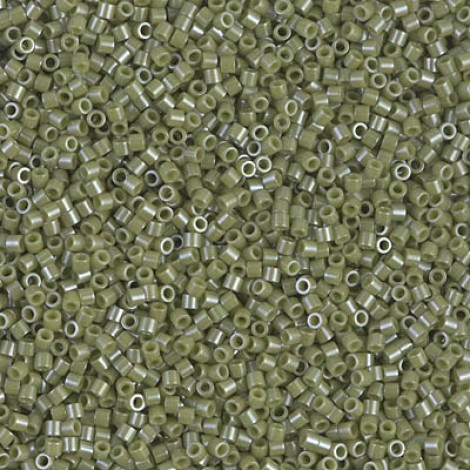 15/0 Delica Seed Beads - Opaque Cactus Luster
