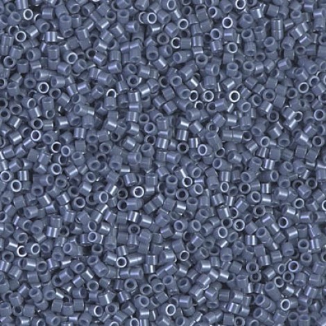 15/0 Delica Seed Beads - Opaque Blueberry Luster