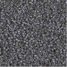 15/0 Delica Seed Beads - Opaque Smoke Luster - 7gm
