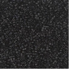 15/0 Delica Seed Beads - Matte Black