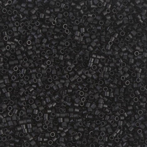 15/0 Delica Seed Beads - Matte Black