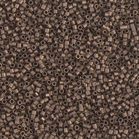 15/0 Delica Seed Beads - Matte Metallic Gold